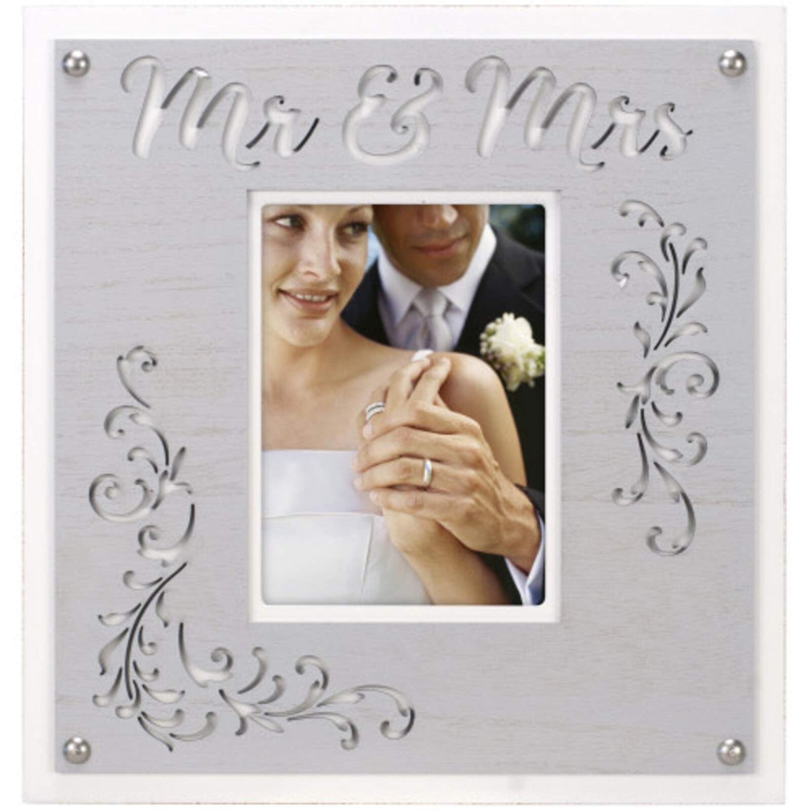 Malden International Mr.& Mrs. Acadia 5X7 Wedding Frame  40040-57 loading=