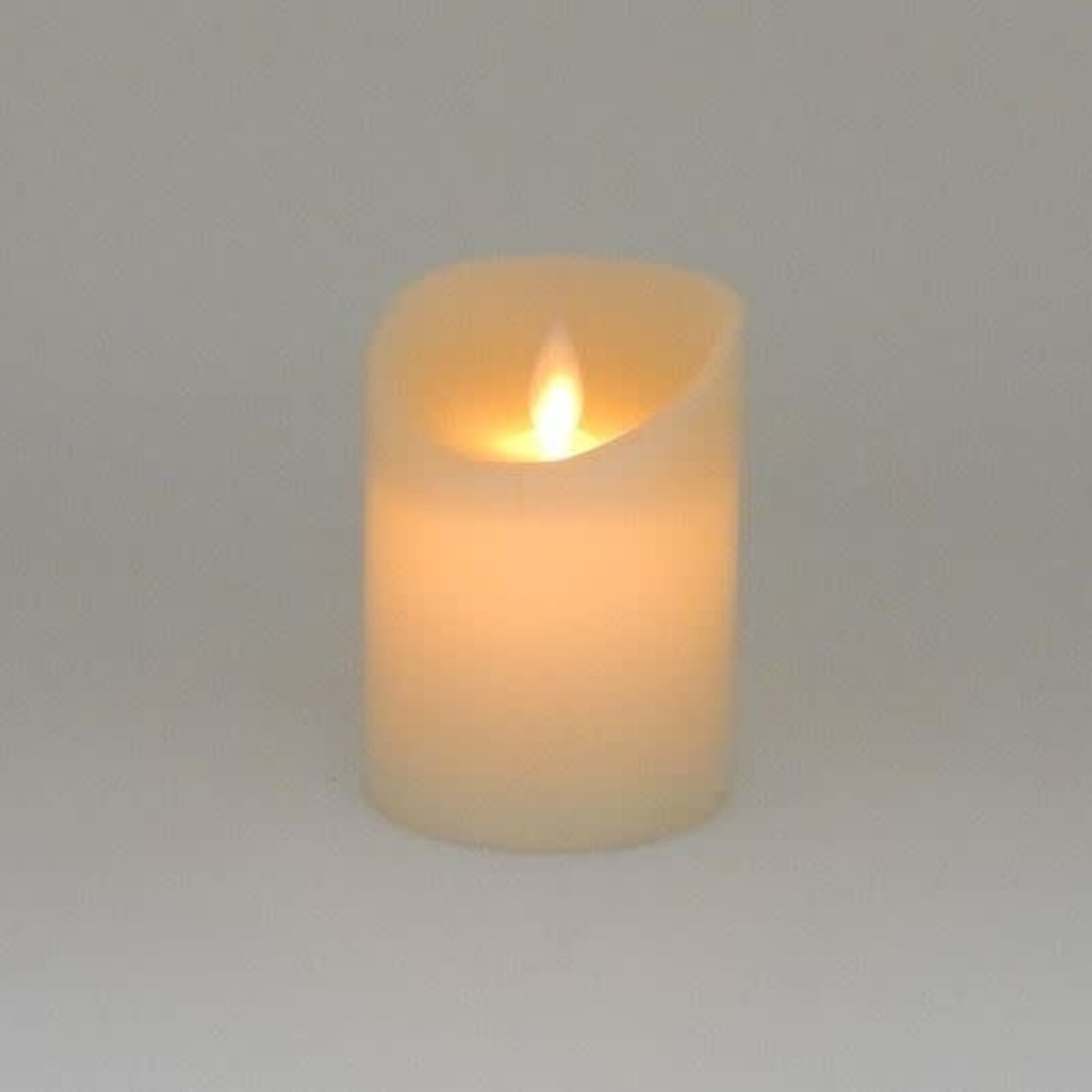 Green Pasture 3 1/2" X 5" LED Flickering  Candle Cream, 6 hours timer LE-01W loading=
