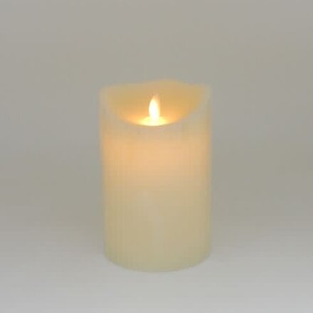 Green Pasture 4" X 8"  LED Flickering  candle Cream, 6 hours timer  LE010W