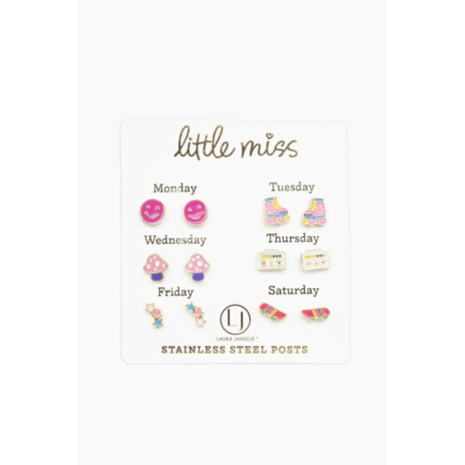 Little Miss Little Miss Enamel Earrings  2463 loading=