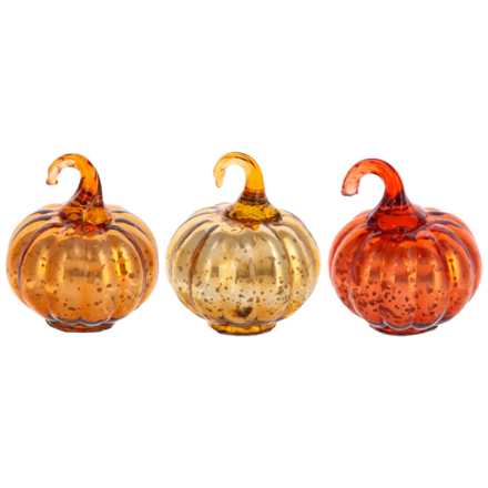 Ganz Antique Mercury Glass Pumpkin   CA182420