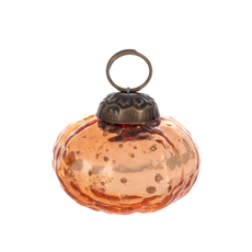 Ganz Textured Antique Mercury Glass Pumpkin Ornaments   CA182423