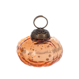 Ganz Textured Antique Mercury Glass Pumpkin Ornaments   CA182423