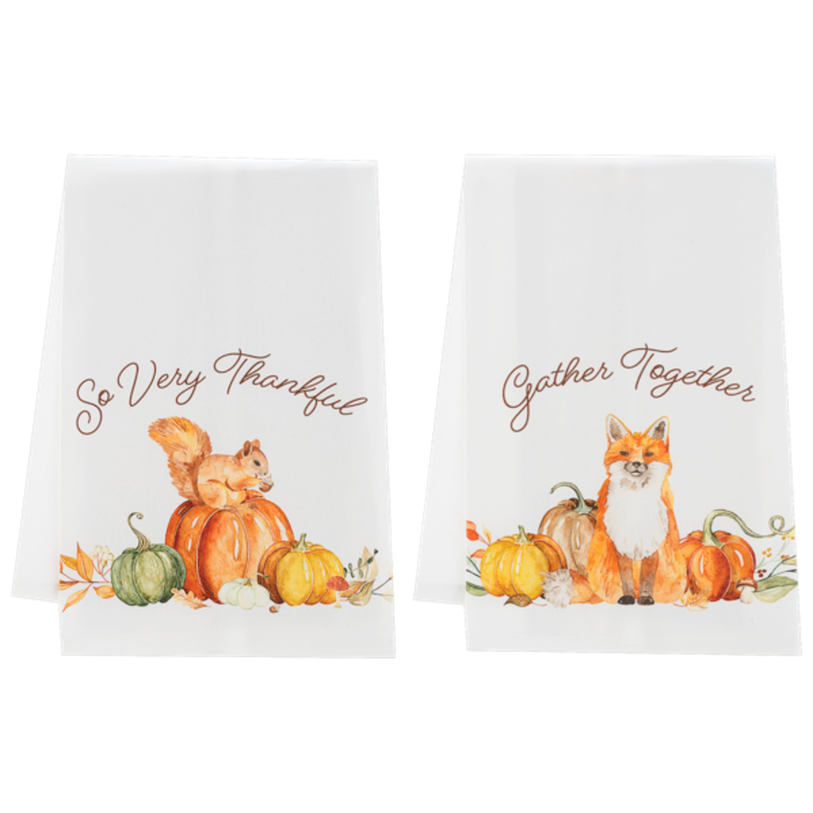Ganz Harvest Friends Tea Towel   CA186550 loading=