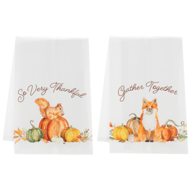 Ganz Harvest Friends Tea Towel   CA186550