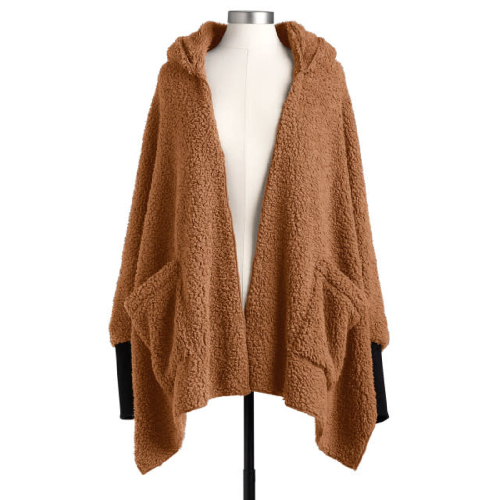 Demdaco Sherpa Hooded Wrap with Cuffs loading=