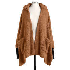 Demdaco Sherpa Hooded Wrap with Cuffs