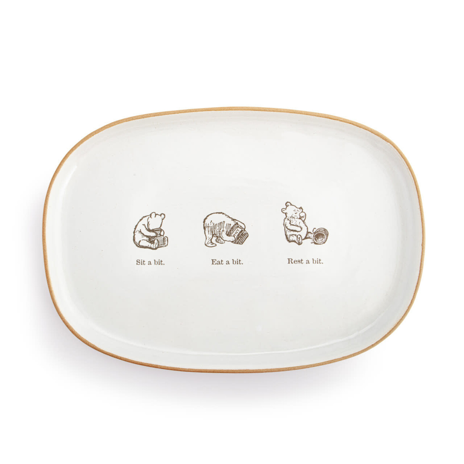 Winnie-the-Pooh Everday Sit a Bit Ceramic Oval Platter   1008190020 loading=