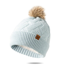 Britt's Knit's Britt's Knits Mainstay Pom Hat SKY  BKMSPOM2-SKY