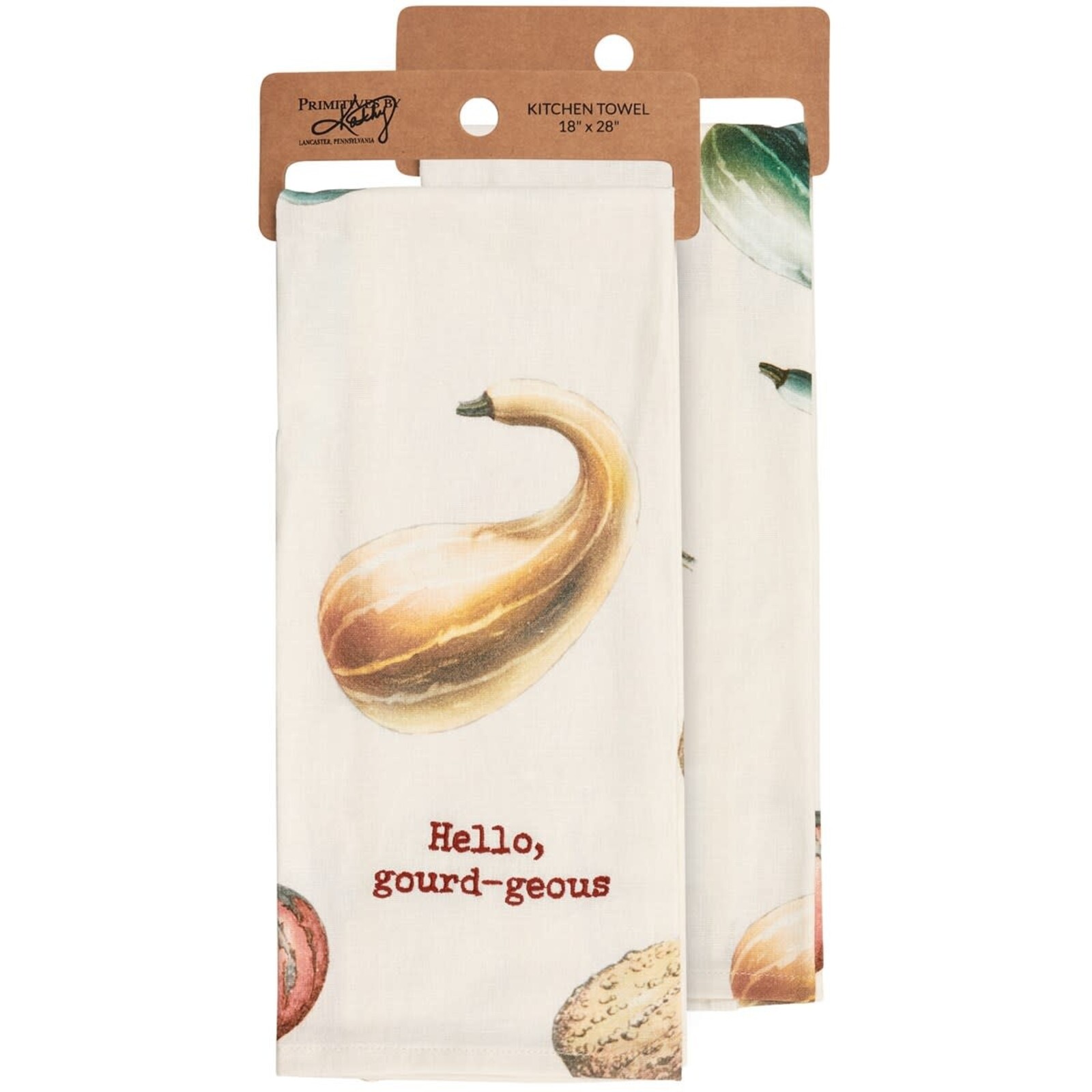 Primitives by Kathy Hello Gourdgeous Kitchen Towel  117871 loading=