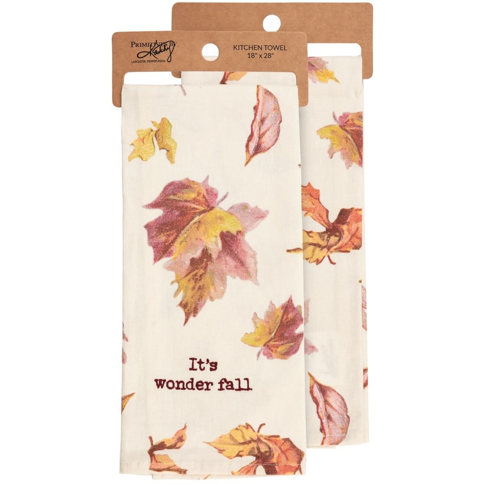 Primitives by Kathy It's Wonder Fall Kitchen Towel    117872 loading=