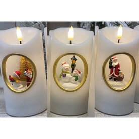 Trade Cie Spinning Faux Pillar with LED Light and Music  TCMB085A