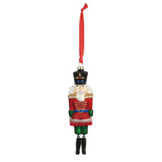 Demdaco Nutcracker Blown Glass Ornament  2020190277