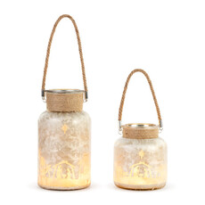 Demdaco Lit Cityscape Glass Jar  LARGE   2020230316L
