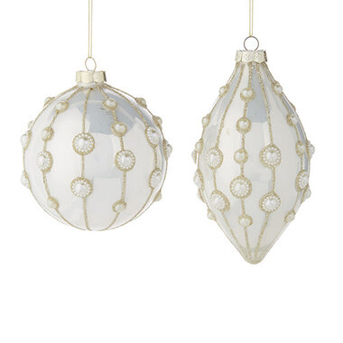 RAZ Imports Inc. 4" Pearl Embellished Ornament (1) 4222818