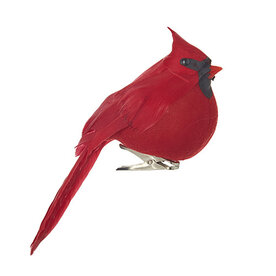 RAZ Imports Inc. 5.75" CLIP-ON CARDINAL ORNAMENT   4253361