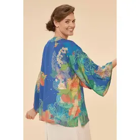 Powder Hummingbird Kimono Jacket in Denim    PKJ45