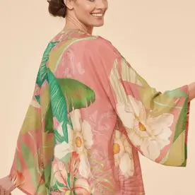 Powder Delicate Tropical Kimono Jacket in Candy  PKJ40