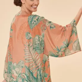 Powder Floral Jungle Kimono Jacket in Petal       PKJ42