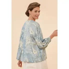 Powder Toile Puff Sleeve Jacket, Deni,  PSJ3