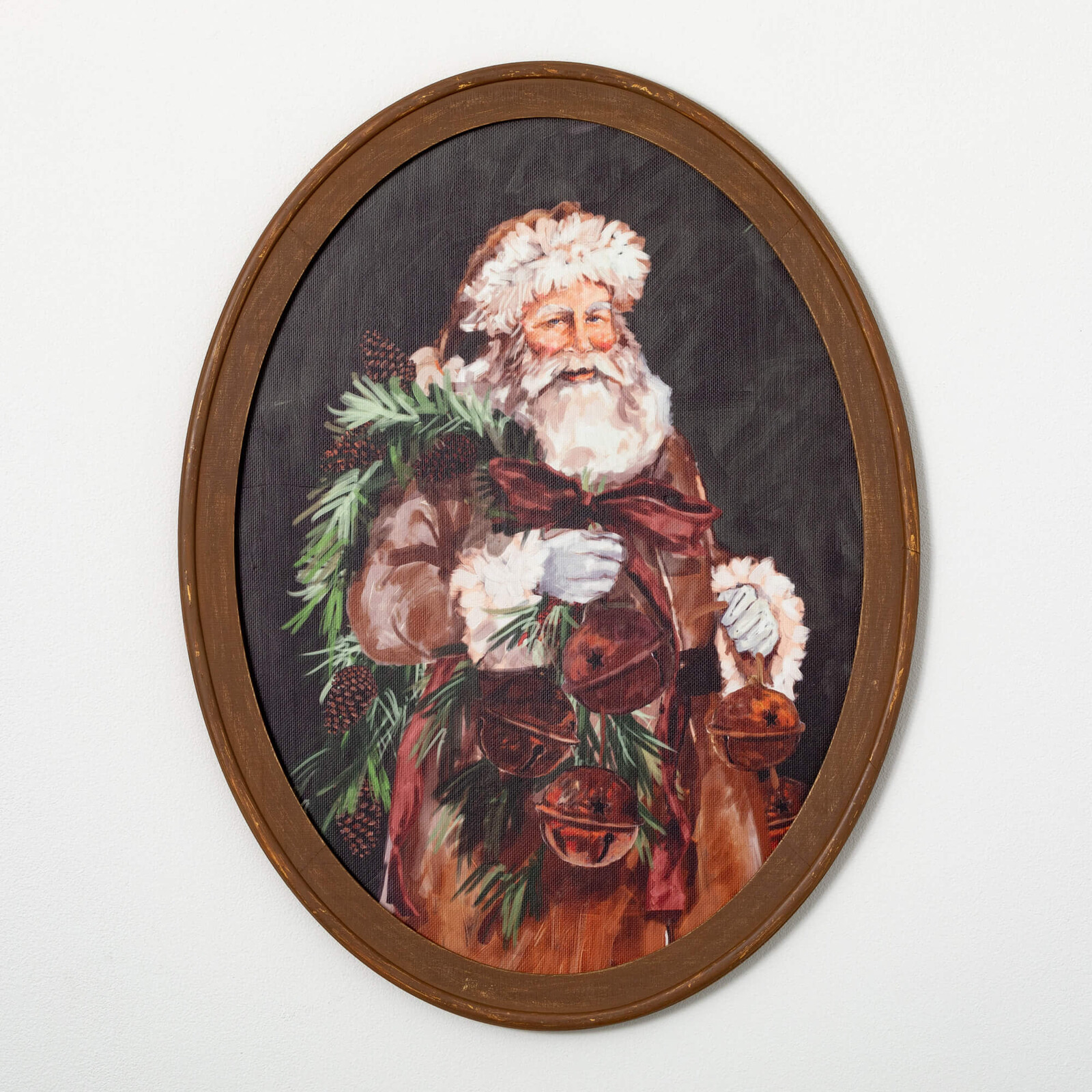 Sullivans SANTA PORTRAIT WALL DECOR 26"L x1"W x34"  PN3928 loading=