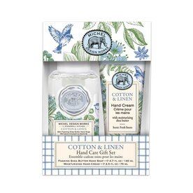 Michel Design Works Cotton & Linen Handcare Gift Set Hand Soap & Lotion    841417