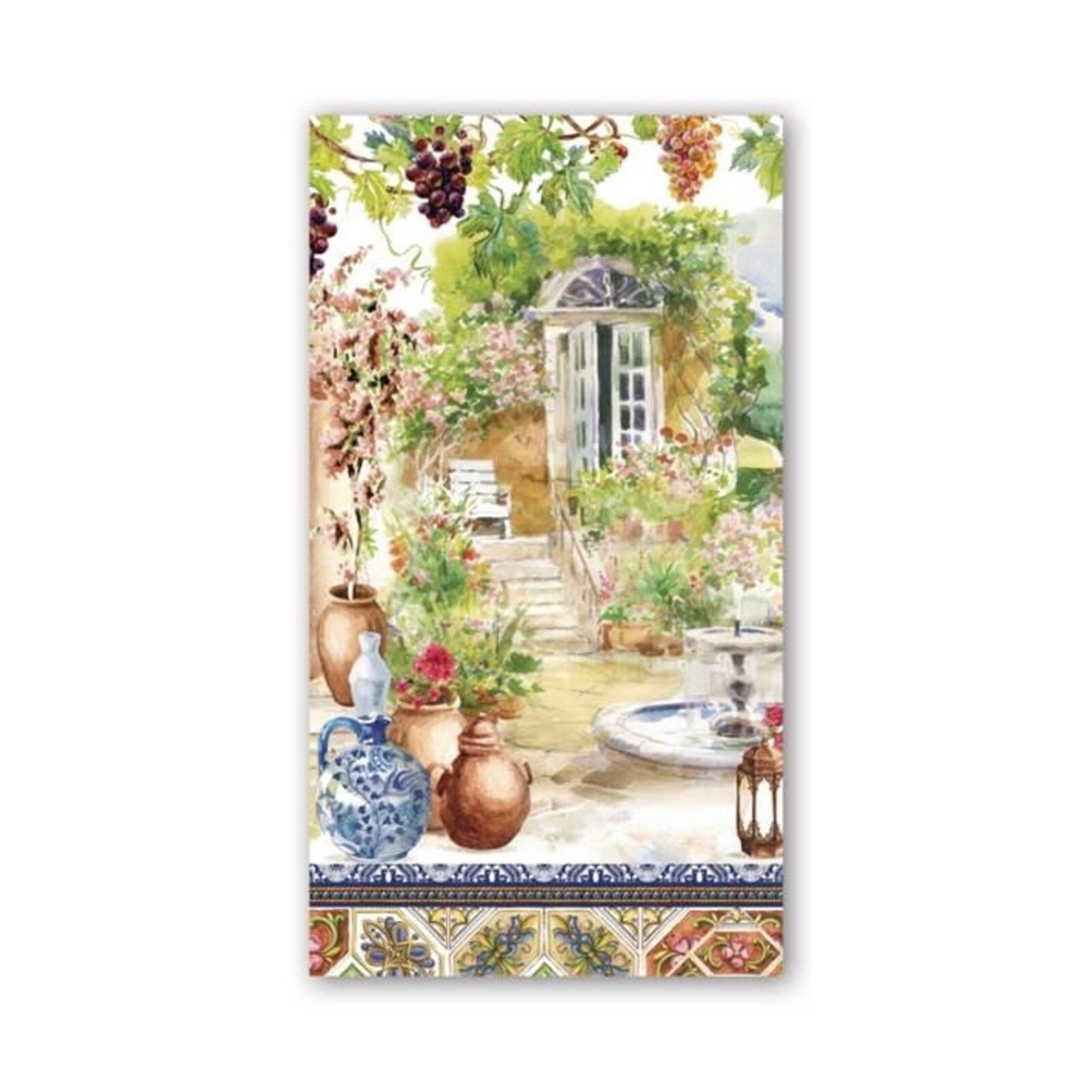 Michel Design Works Tuscan Terrace Hostess  Napkin  807384 loading=