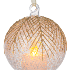 Ganz LED Glitter Glass Ornament    ARX1501