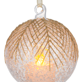 Ganz LED Glitter Glass Ornament    ARX1501