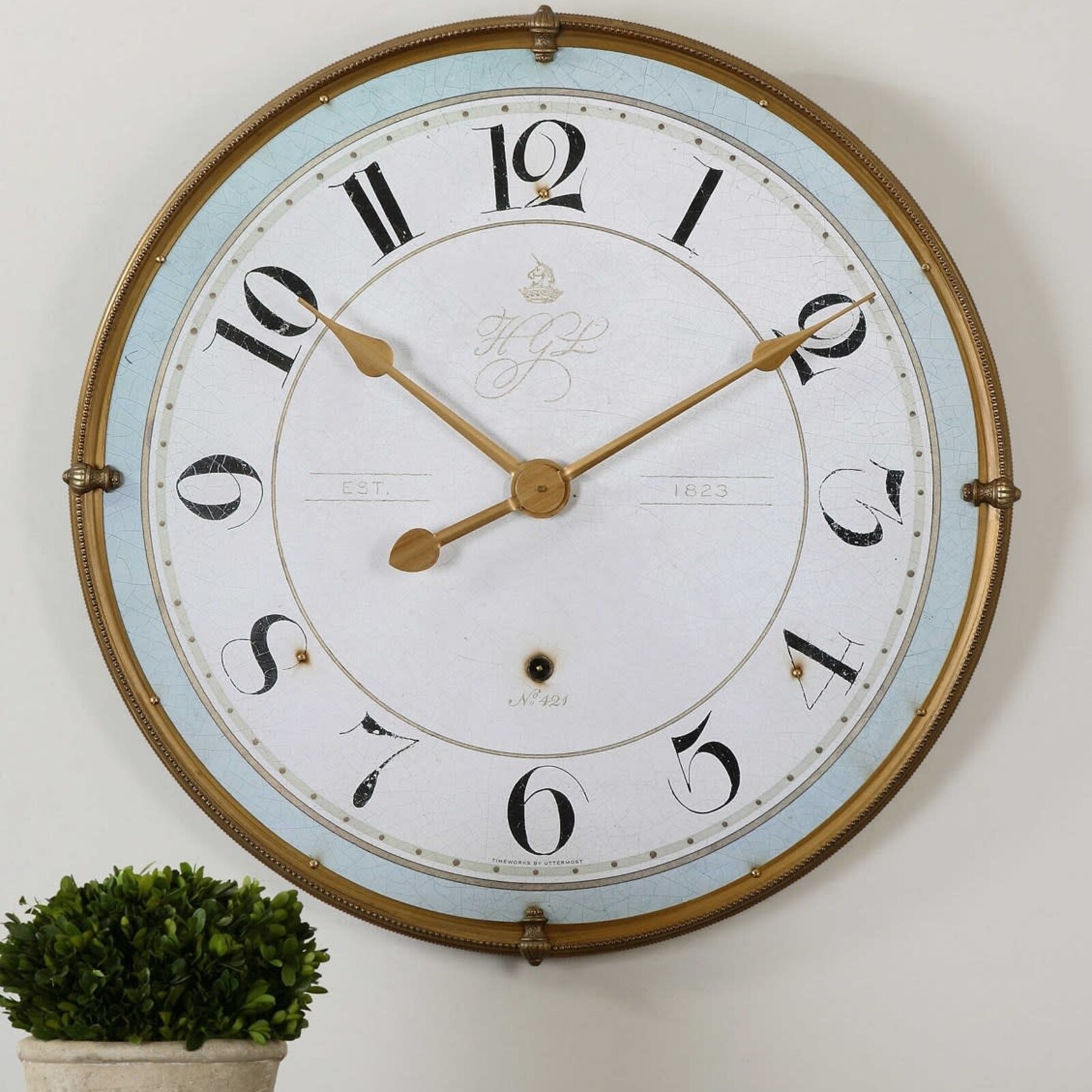 Uttermost TORRIANA WALL CLOCK      06091 loading=