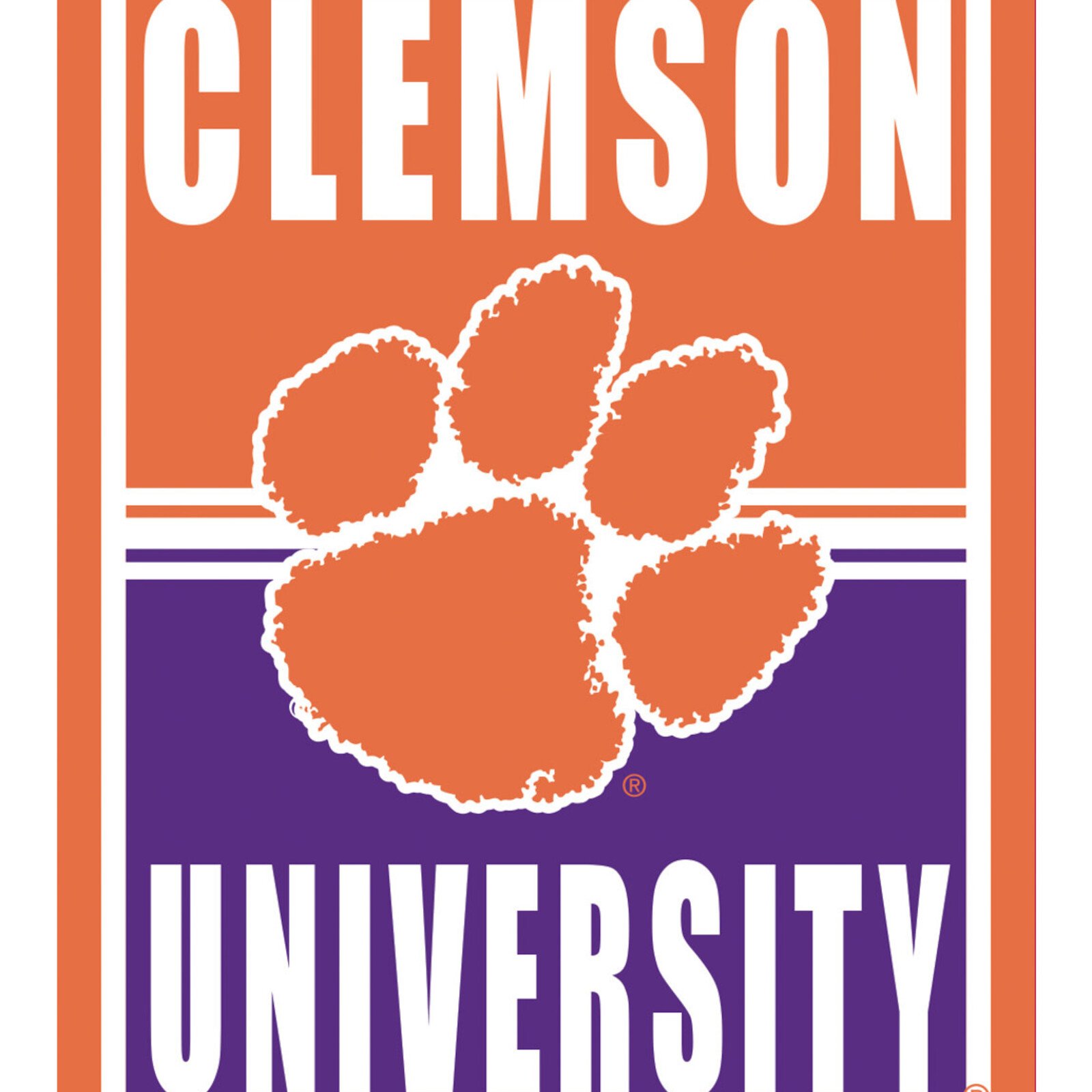 Evergreen Enterprises 15.5"L x 11.5"H Metal Wall Sign, Clemson University  6M912USM loading=