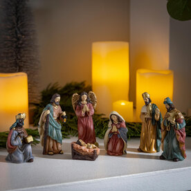 Evergreen Enterprises Resin Nativity Table 7 Piece Set     8TAR664