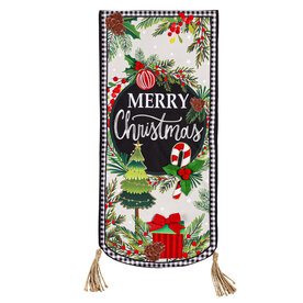 Evergreen Enterprises Garden Flag-- 28" Merry Christmas Everlasting Impressions  14L10543XL