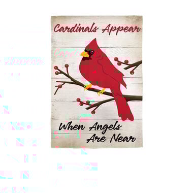 Evergreen Enterprises Garden Flag-- When Angels are Near Applique  1610016