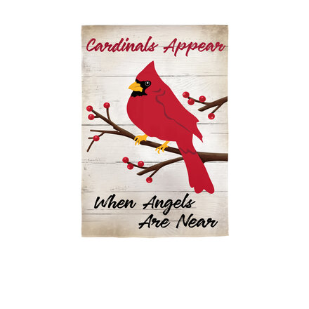 Evergreen Enterprises Garden Flag-- When Angels are Near Applique  1610016