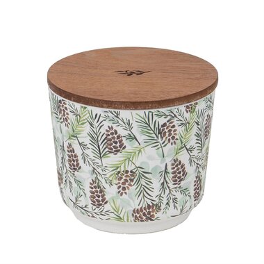 Greenleaf Silver Spruce Patterned Candle 40 HRS Burn Time GLG925485