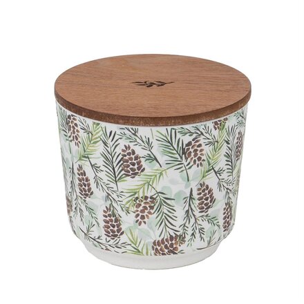 Greenleaf Silver Spruce Patterned Candle 40 HRS Burn Time GLG925485