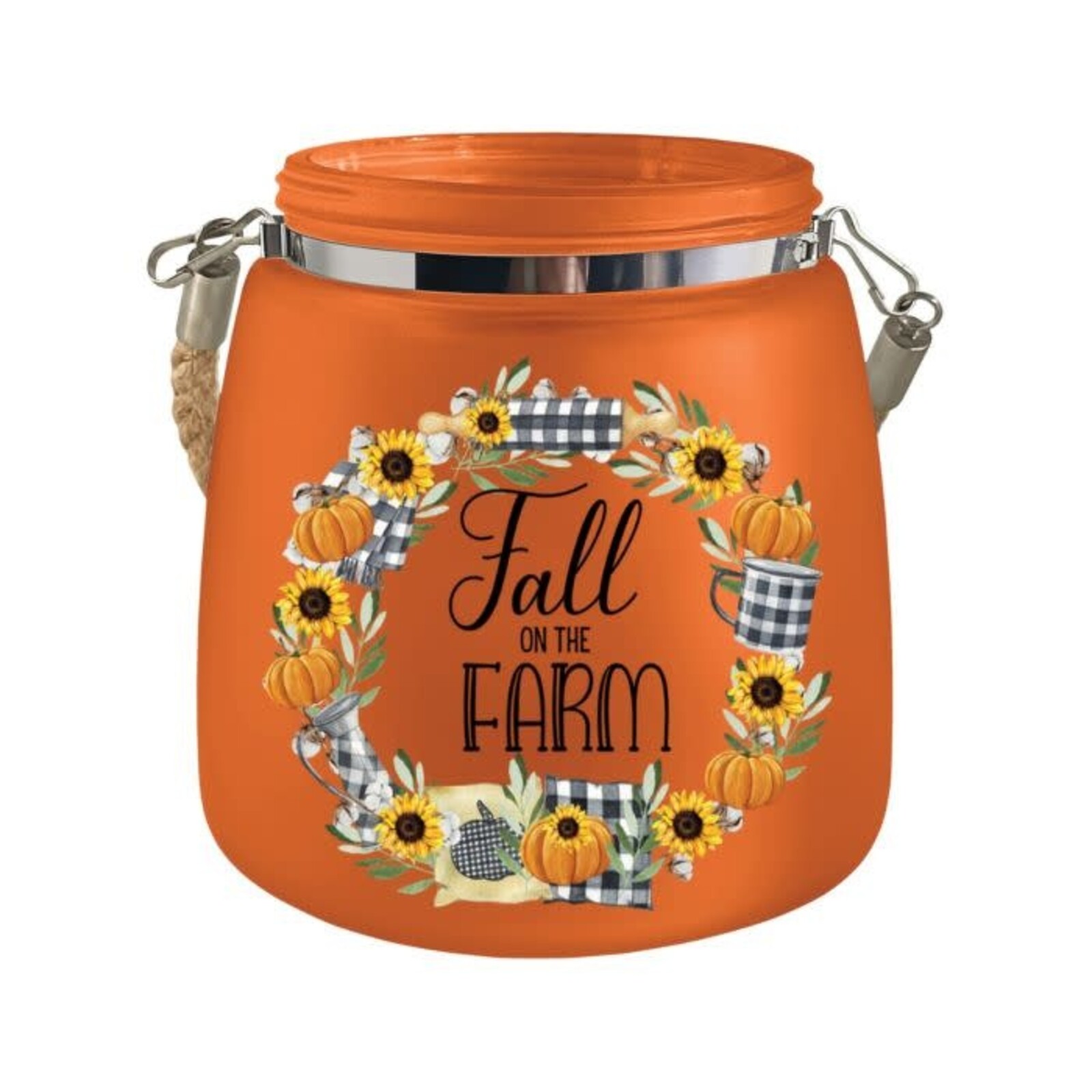 Regal Art & Gift LED Harvest Glass Jar - Farm   13684 loading=