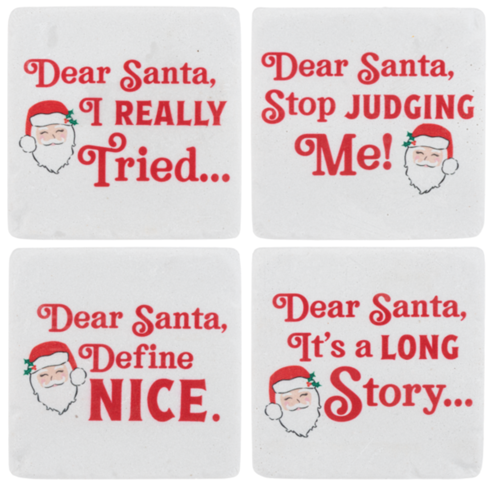 Ganz Dear Santa Coaster (4 pc SET)    CX186697 loading=