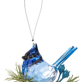 Kissing Krystals Krystal Blue Jay Ornament   KK632