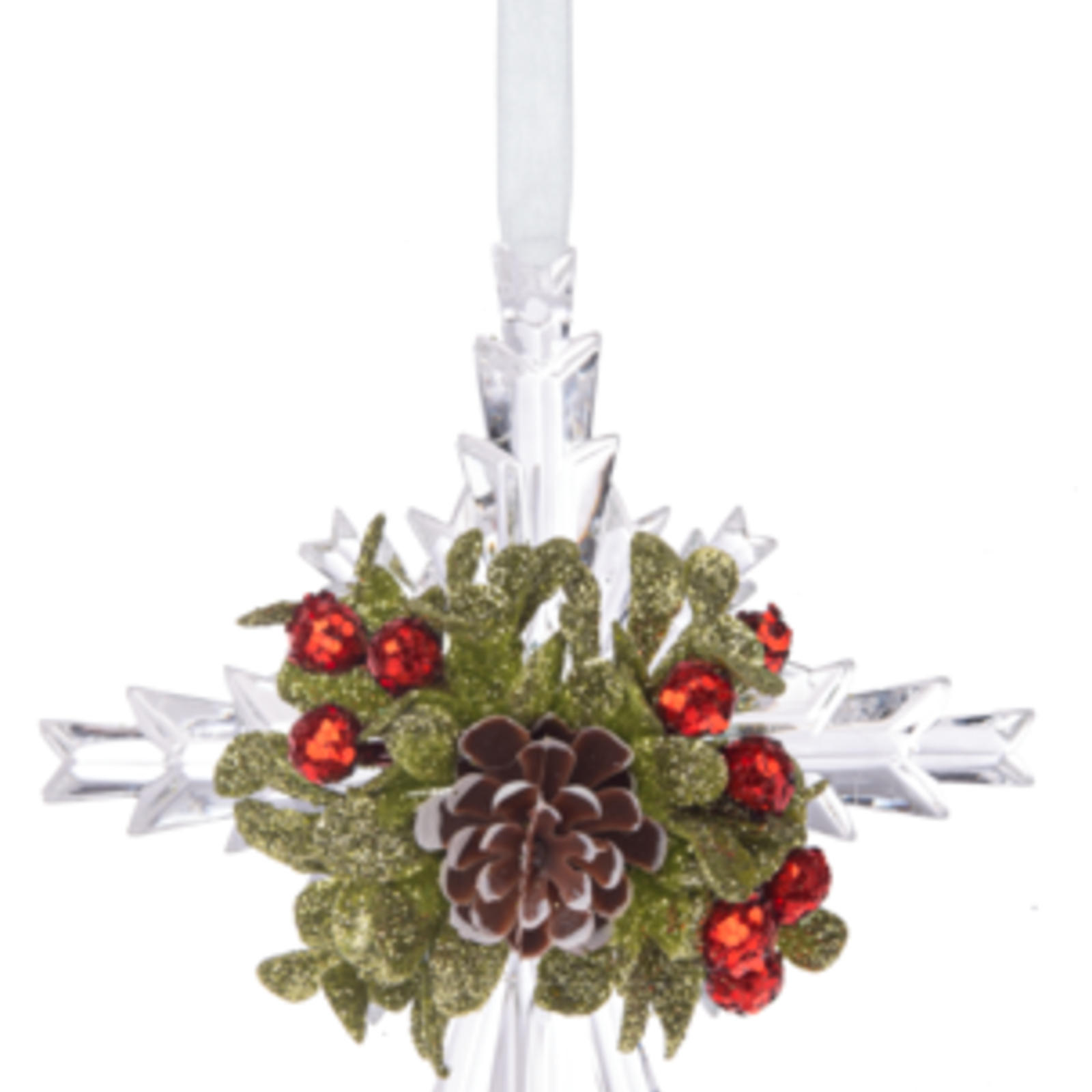 Kissing Krystals Mistletoe Krystal Cross    KK674 loading=