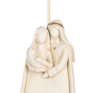 Ganz Watercolor Holy Family Ornament   MX192115