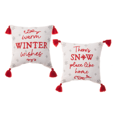 Ganz Embroidered Christmas Pillow    MX192270