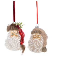 Ganz Santa Head Ornament  MX193086