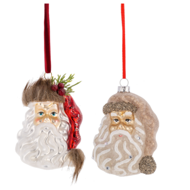 Ganz Santa Head Ornament  MX193086