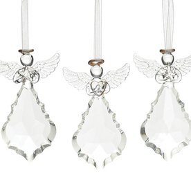 Burton + Burton CLEAR GLASS ANGELS WITH HALO    9746990