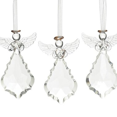 Burton + Burton CLEAR GLASS ANGELS WITH HALO    9746990