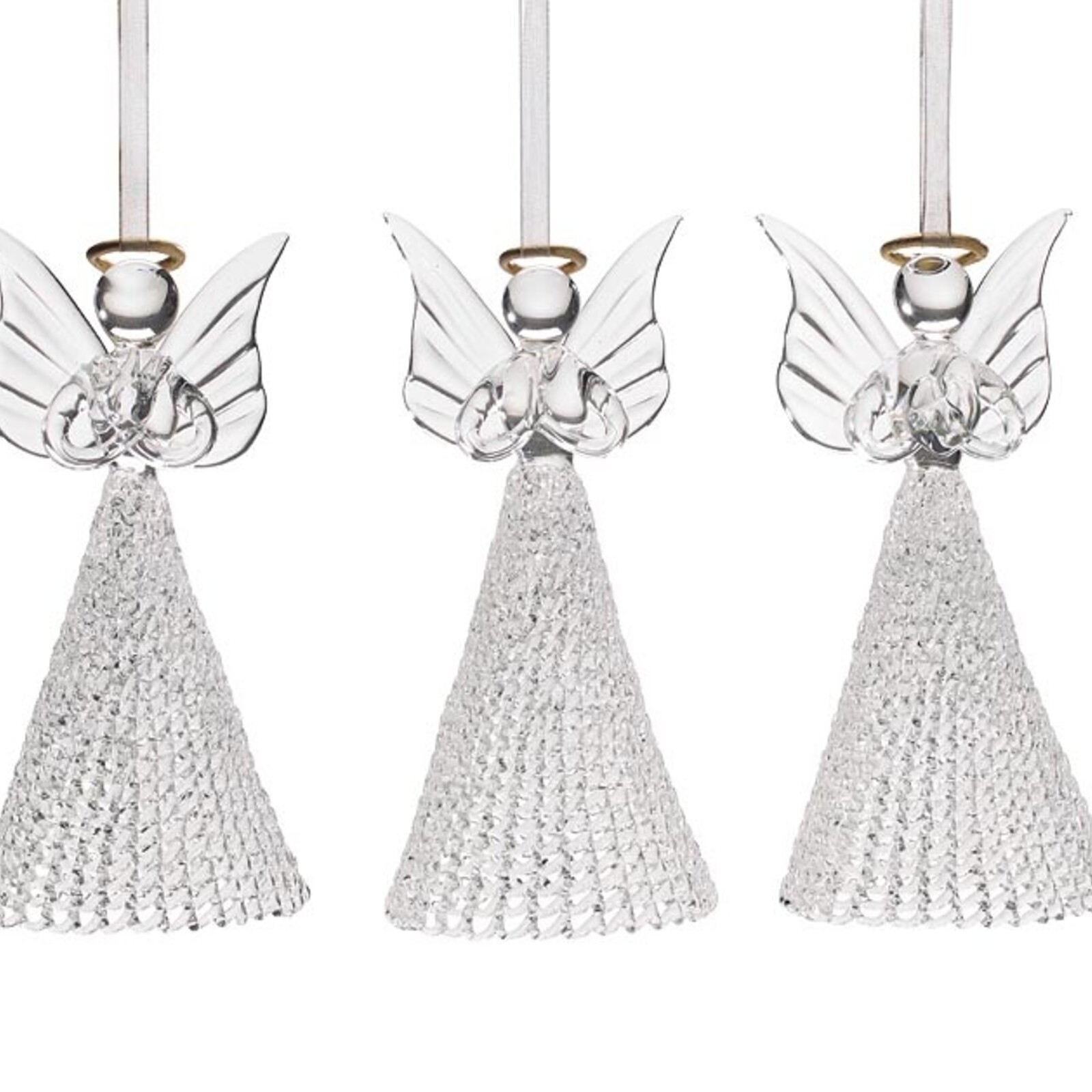 Burton + Burton Glass Angel Ornament with Gold Halo (1) 9747169 loading=