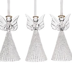 Burton + Burton Glass Angel Ornament with Gold Halo (1) 9747169