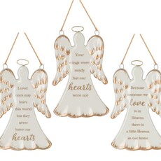 Burton + Burton ANGEL SHAPE BEREAVEMENT MESSAGE ORNAMENT    9748588